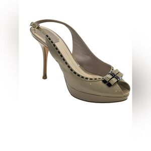 Miss Dior  Patent Slingback Platform Pump
